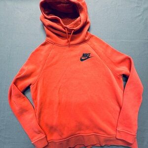 Nike Sportswear Club Fleece Men's Pullover Hoodie - Red Orange Salmon Color Med